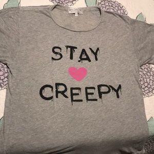 Wildfox Stay Creepy oversized small tshirt